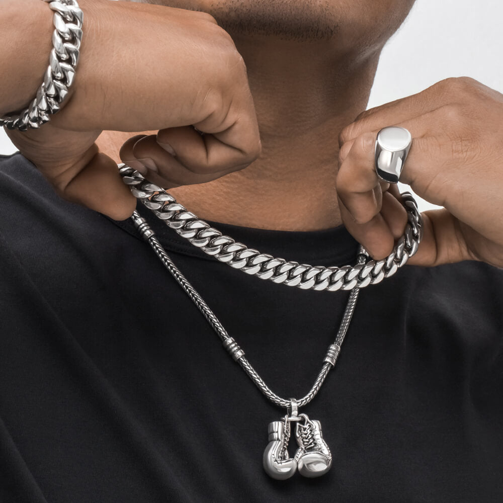 Boxing glove silver pendant VY Jewelry