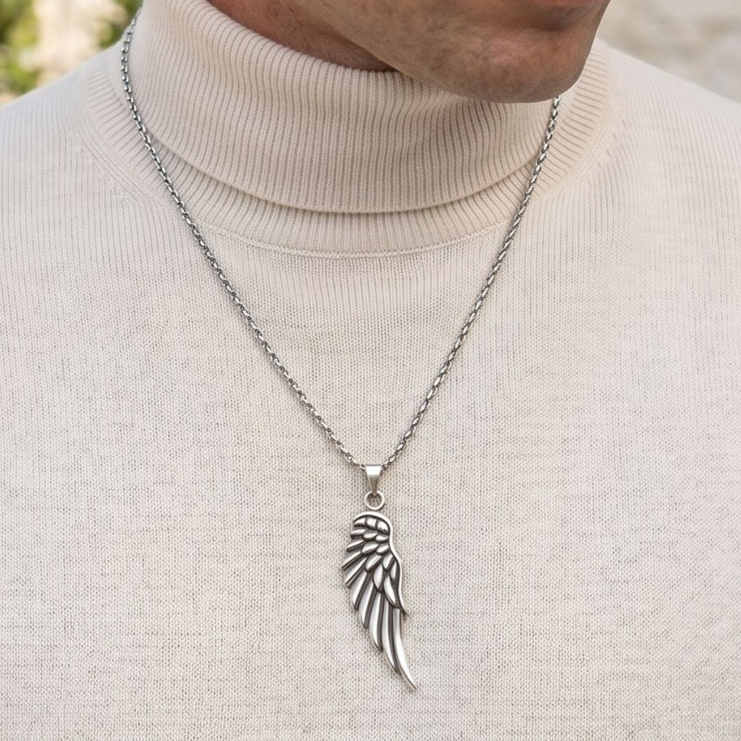 Silver eagle wing pendant 925