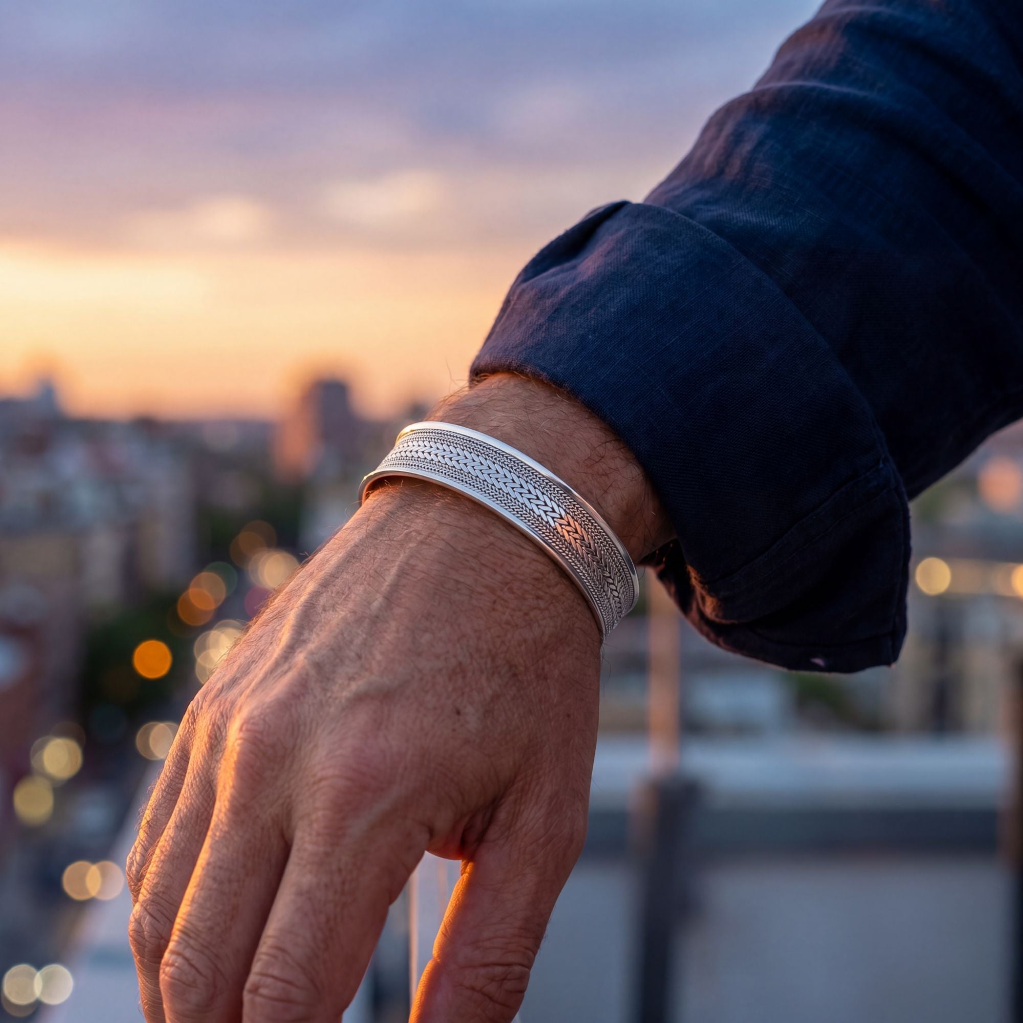silver cuff bracelet