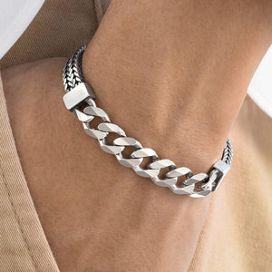 Silver links bracelet