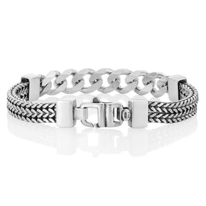 Silver links bracelet