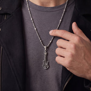 Guitar pendant silver 925