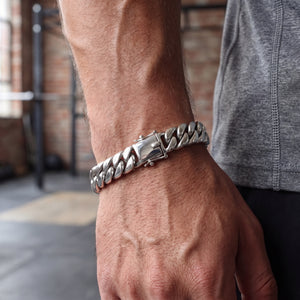 silver bracelet mens 925