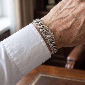 silver 925 bracelet for men