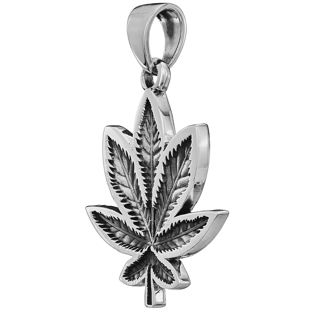 Weed leaf pendant