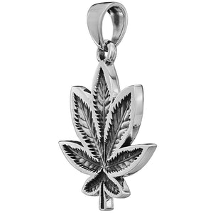 Weed leaf pendant