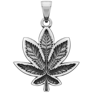 Weed leaf pendant
