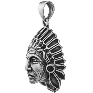 Indian chief pendant