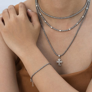 Italian silver rope bracelet & chain 2, 3 4mm
