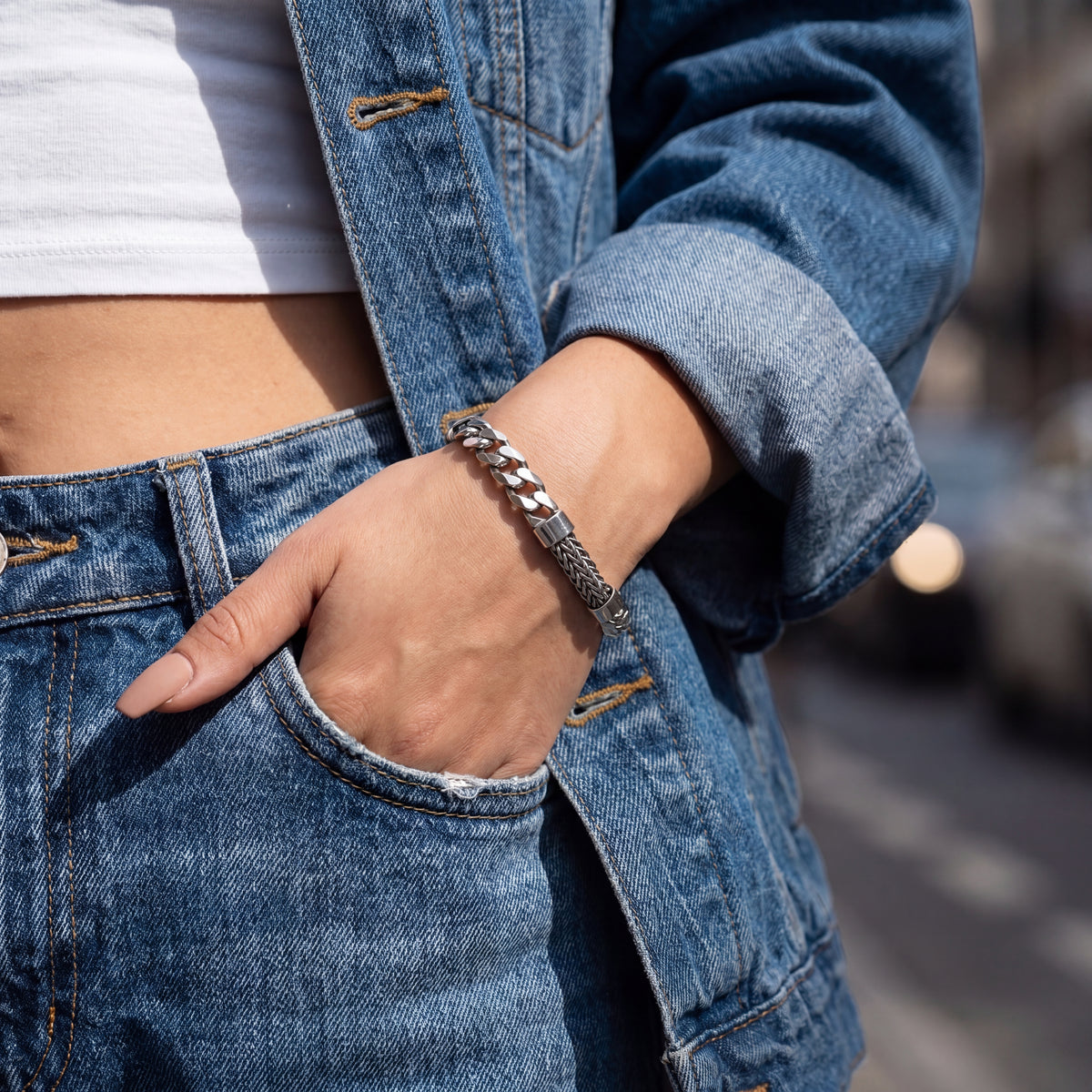 Italian 925 Silver Bracelet for Women