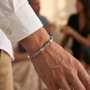 Italian silver 925 bracelet for men