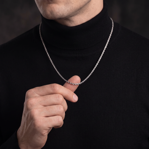 Silver Italy rope chain