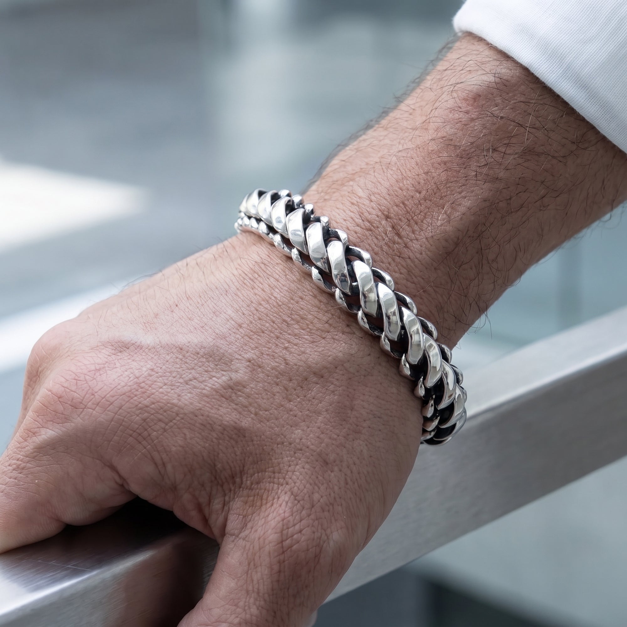 Men's sterling silver bracelet