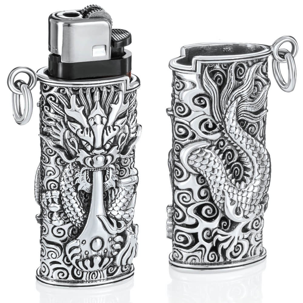 Silver lighter case