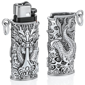 Silver lighter case