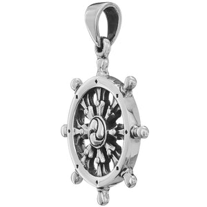 Ship wheel pendant