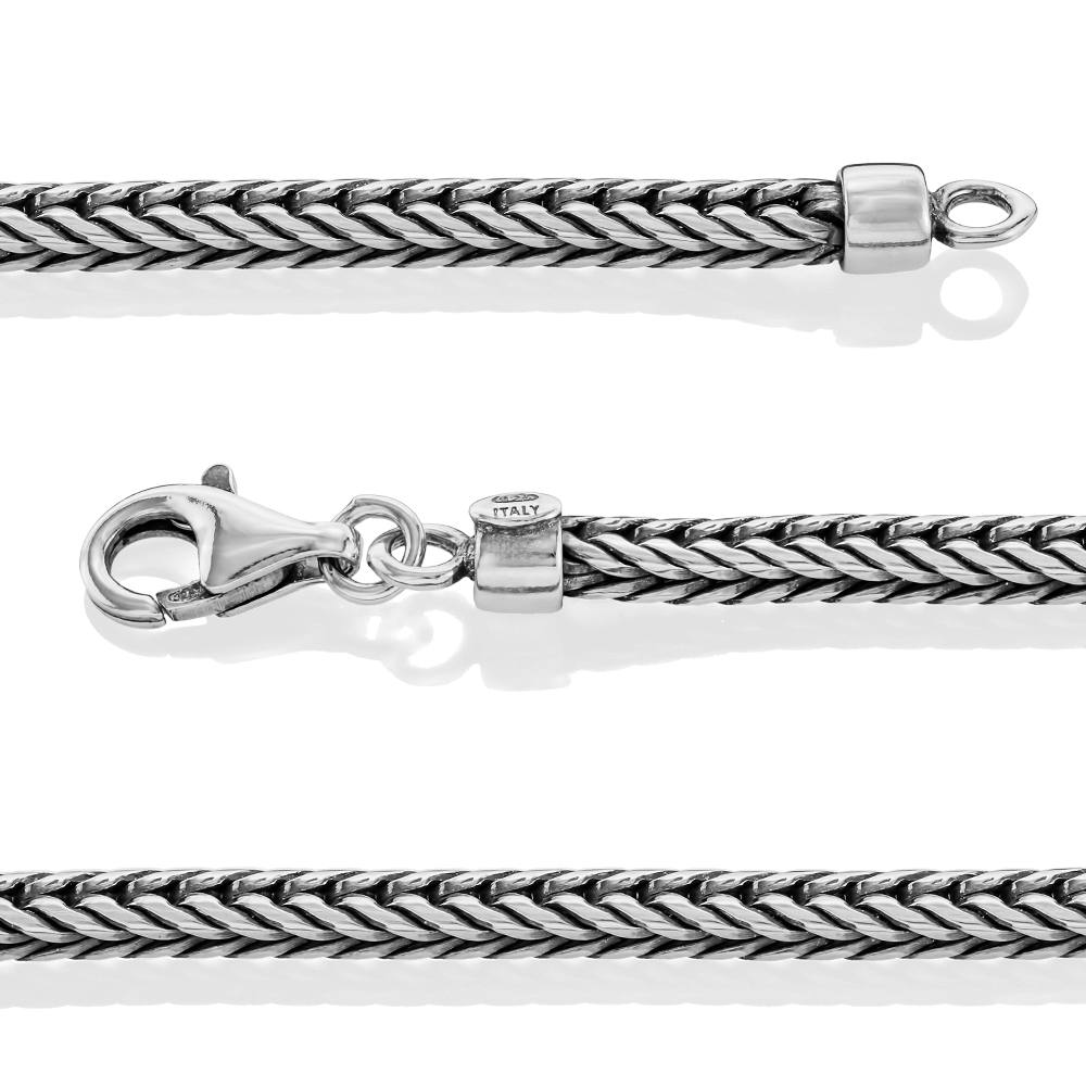 Italian 925 Silver Chain – Refined, Timeless, Unisex Style - VY