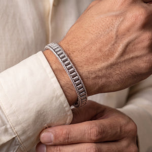 silver 925 strap bracelet