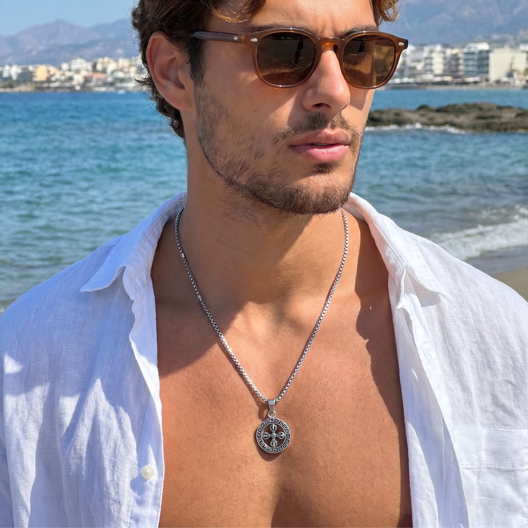 3d cross pendant