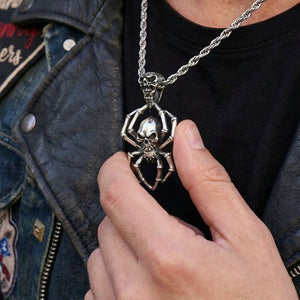 925 silver skull pendant
