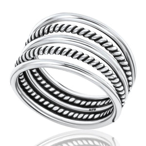 Stacking silver rings