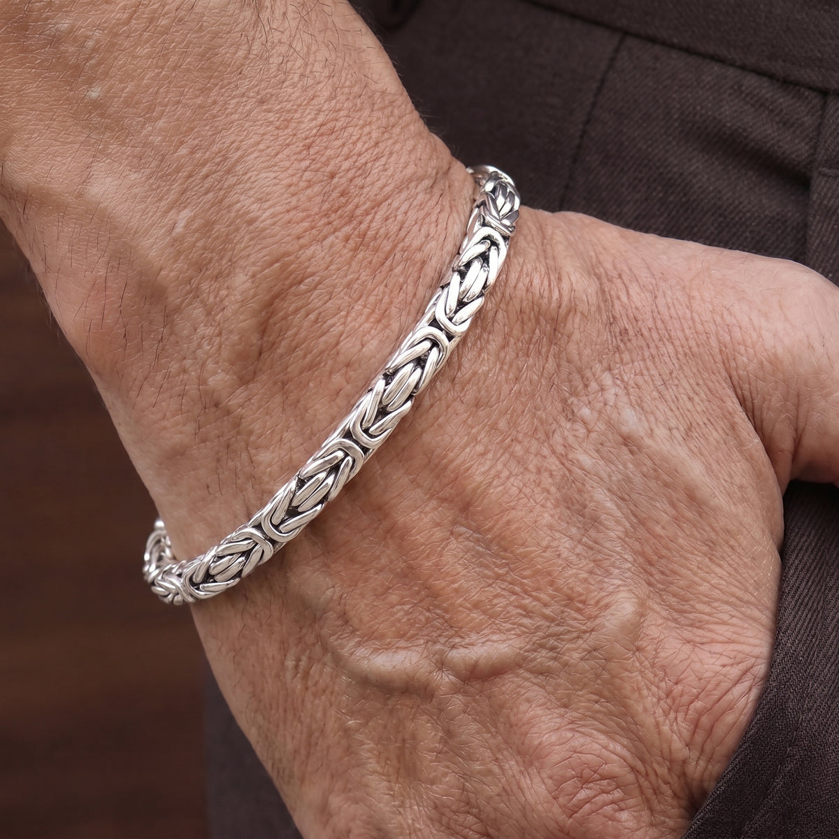 Byzantine silver bracelet