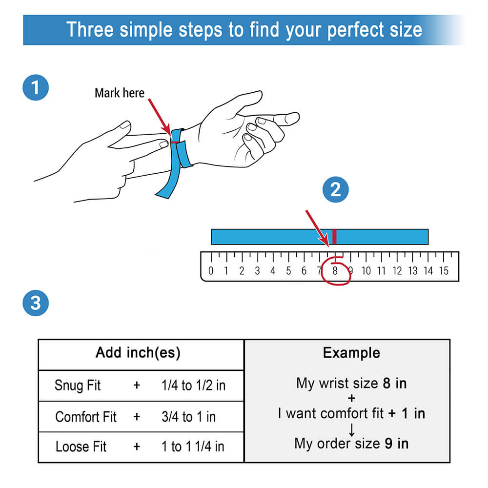 bracelet size guide