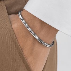 silver bracelet with clasp
