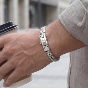 silver bracelet men