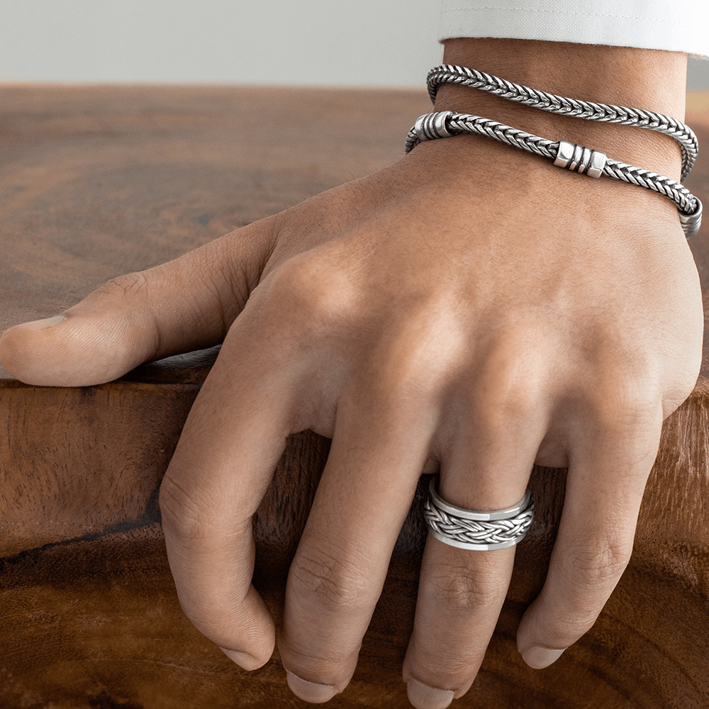 sterling silver spinner ring