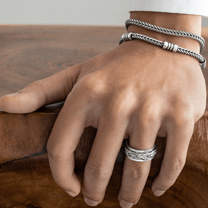 sterling silver spinner ring