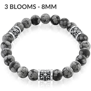 Snowflake Obsidian bracelet