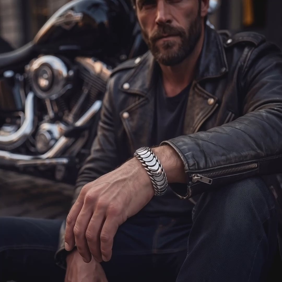 sterling silver 925 mens bracelet
