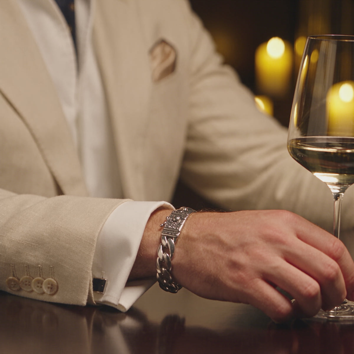 silver bracelet for men 925