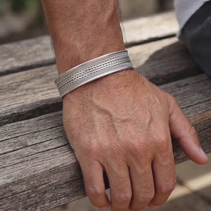 Sterling silver cuff bracelet 925