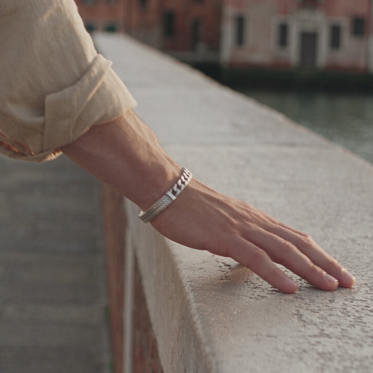 Unisex silver bracelet 925