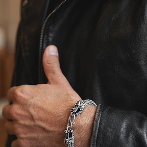 Silver sterling 925 dragon bracelet