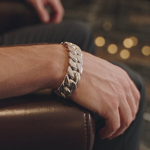 cuban silver bracelet 925