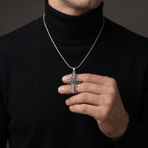 Rose Cross silver 925 Pendant