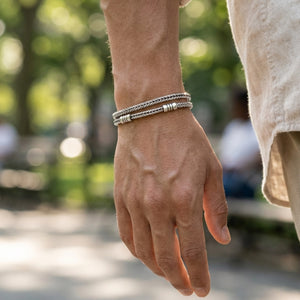 men silver bracelet