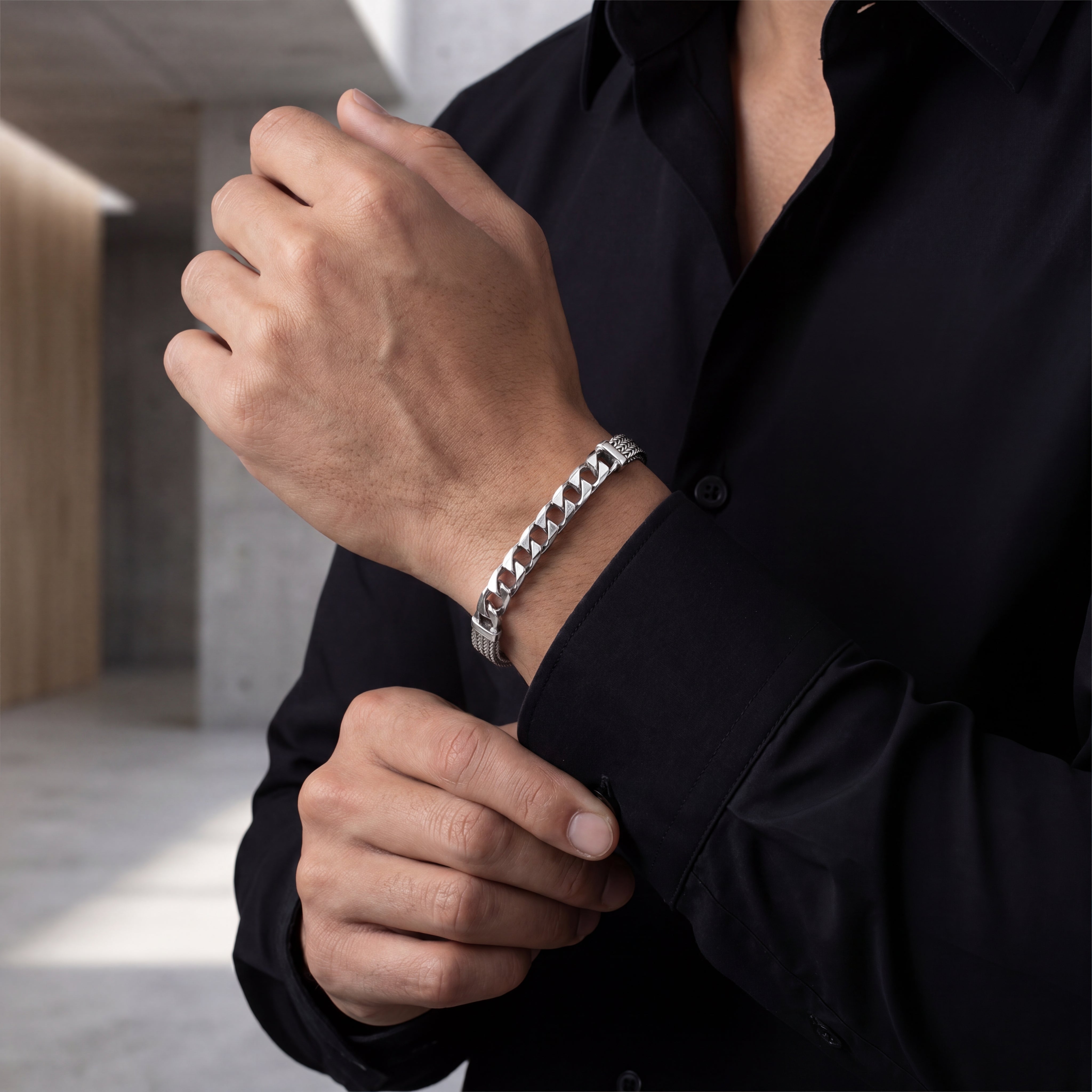 Unisex silver 925 bracelet