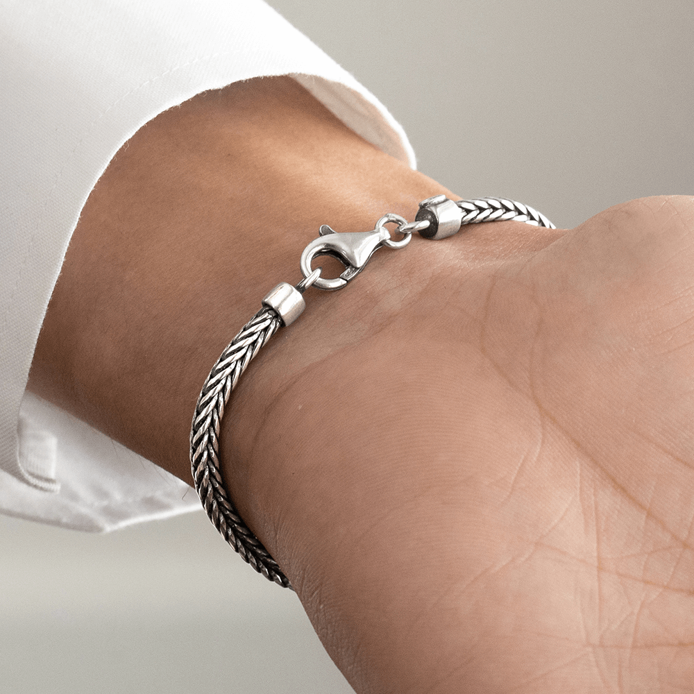 mens italian sterling silver bracelets