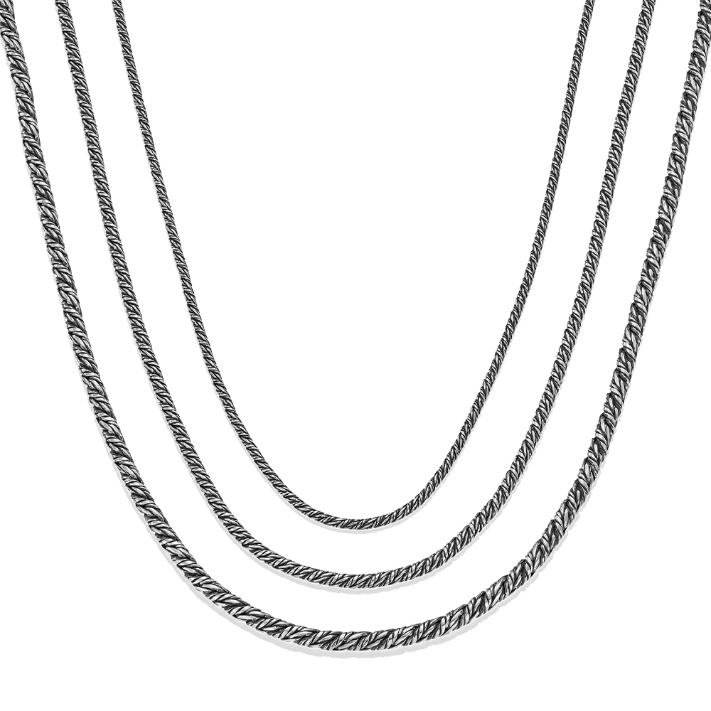 Italian silver chain 2mm 3mm 4mm
