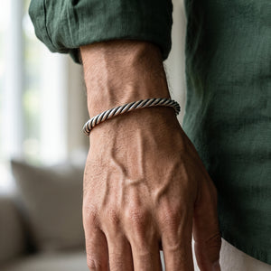 Sterling silver 925 bangles for men