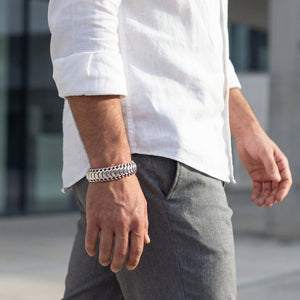 silver  925 men's bracelet