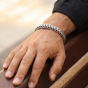 Sterling silver 925 heavy cuff for Men