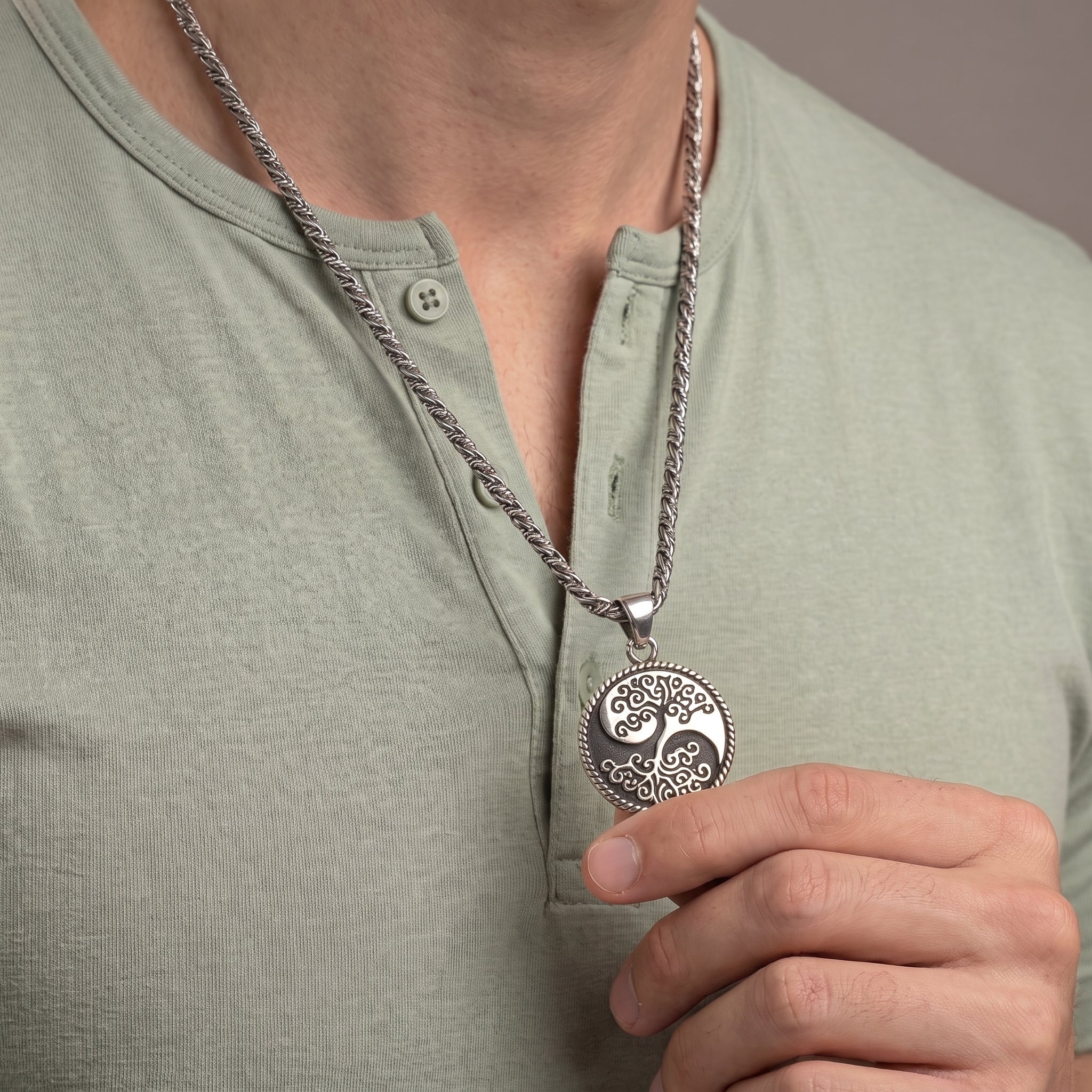 Silver 925 tree of life pendant