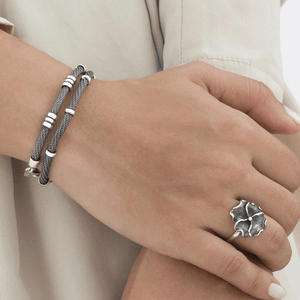 Oxidized Silver Bracelet for Women