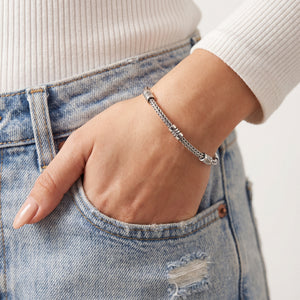 Women Italian 925 Sterling Silver Bracelet 