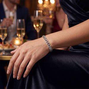 Unisex silver bracelet